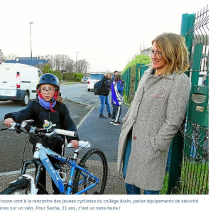 Vélo et sécurité sur les trajets vers le collège