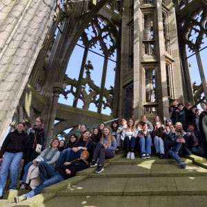 les élèves germanistes dans la flèche à Ulm