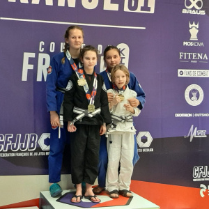 Louise Pénin 3è3 et Hevell Navoret 5è2 championnes à la Coupe de France 2023 de Jiu Jitsu Brésilien,